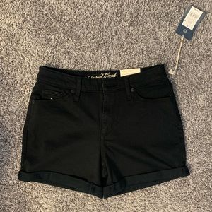 Universal Thread Black High Rise-Midi Shorts